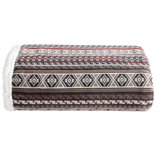 60  x 50  Eddie Bauer Reversible Sherpa Throw Blanket For Cheap