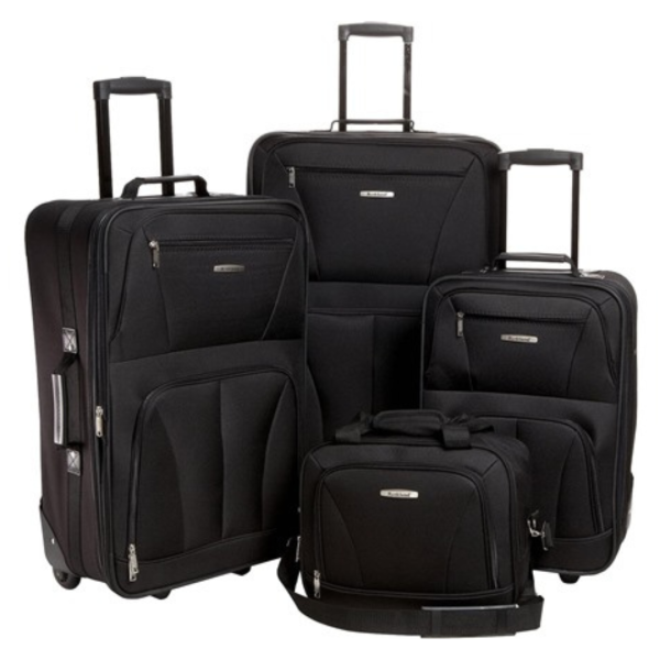 4-Piece Rockland Journey Softside Upright Luggage Set (14  19  24  28 ) For Sale