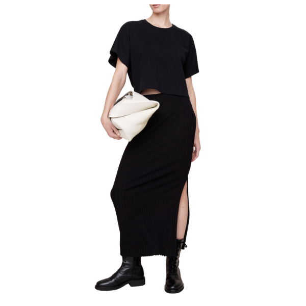 Banana Republic Women s Wide Ribbed Knit Maxi Skirt Cheap