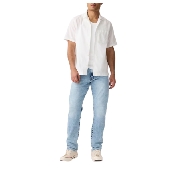 Gap Factory Men s GapFlex Straight Jeans (Light Wash) Online Sale