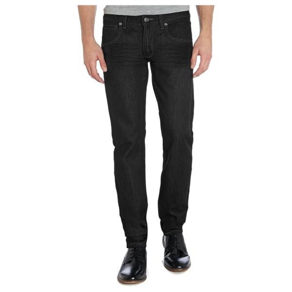 Men s Slim Hyper Stretch Classic Straight Leg Denim Jeans For Sale