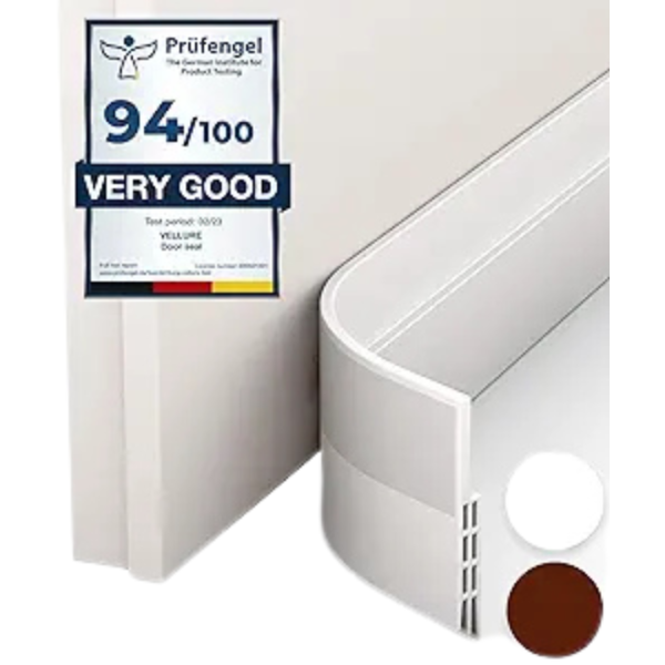 39  Vellure Premium Door Draft Stopper (White Or Brown) Cheap