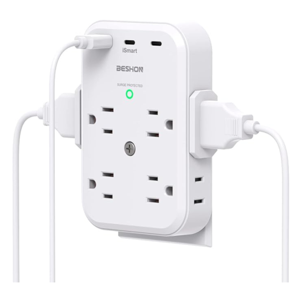 Beshon USB-C Multi Plug Outlet Surge Protector With 8 Outlets 3 USB Cheap