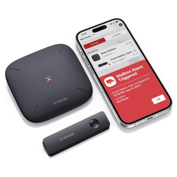X-Sense Smart Mailbox Alarm, Wireless Long Range Mailbox Alert For Delivered Mail Sale