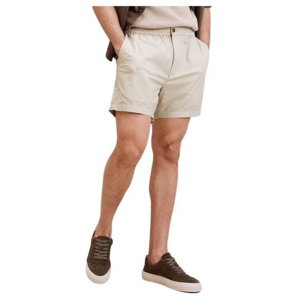 Banana Republic Factory Men s 5  Summerweight Pull-On Chino Short Fashion
