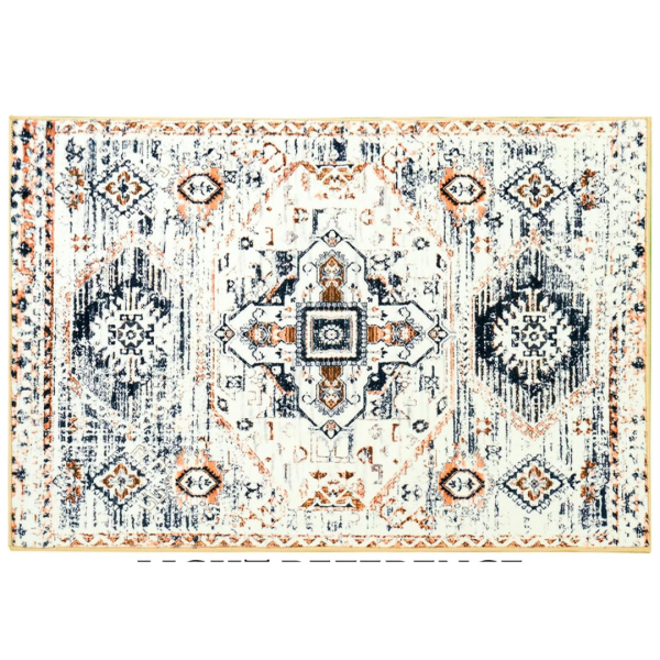 4x6 ft Washable Foldable Vintage Floral Area Rug Online Sale
