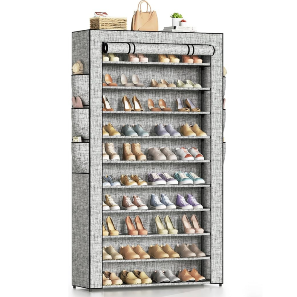 10+1 Tiers Stackable Tall Shoe Rack Organizer Online now