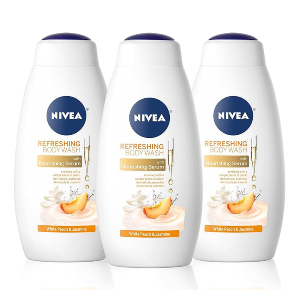 3-Pack NIVEA White Peach And Jasmine Body Wash For Cheap