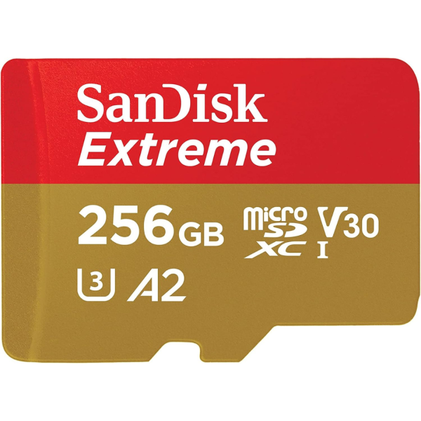 SanDisk 256GB Extreme microSDXC UHS-I Memory Card With Adapter Online now