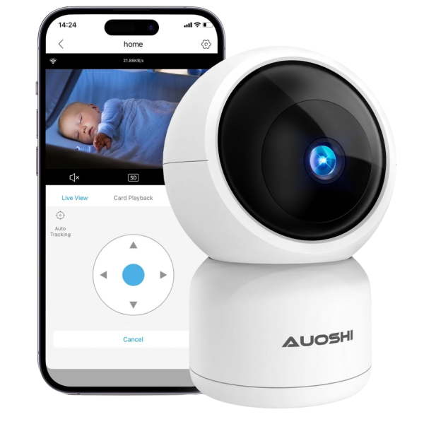 Auoshi 360-Degree Smart 1080P WiFi Video Baby Monitor Supply