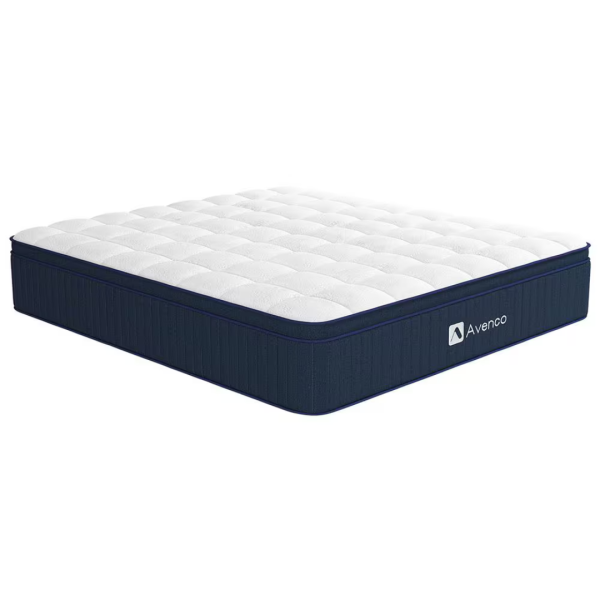 Avenco 12  Firm Hybrid Pillow Top Motion Isolation Pocket Spring Mattress Online now