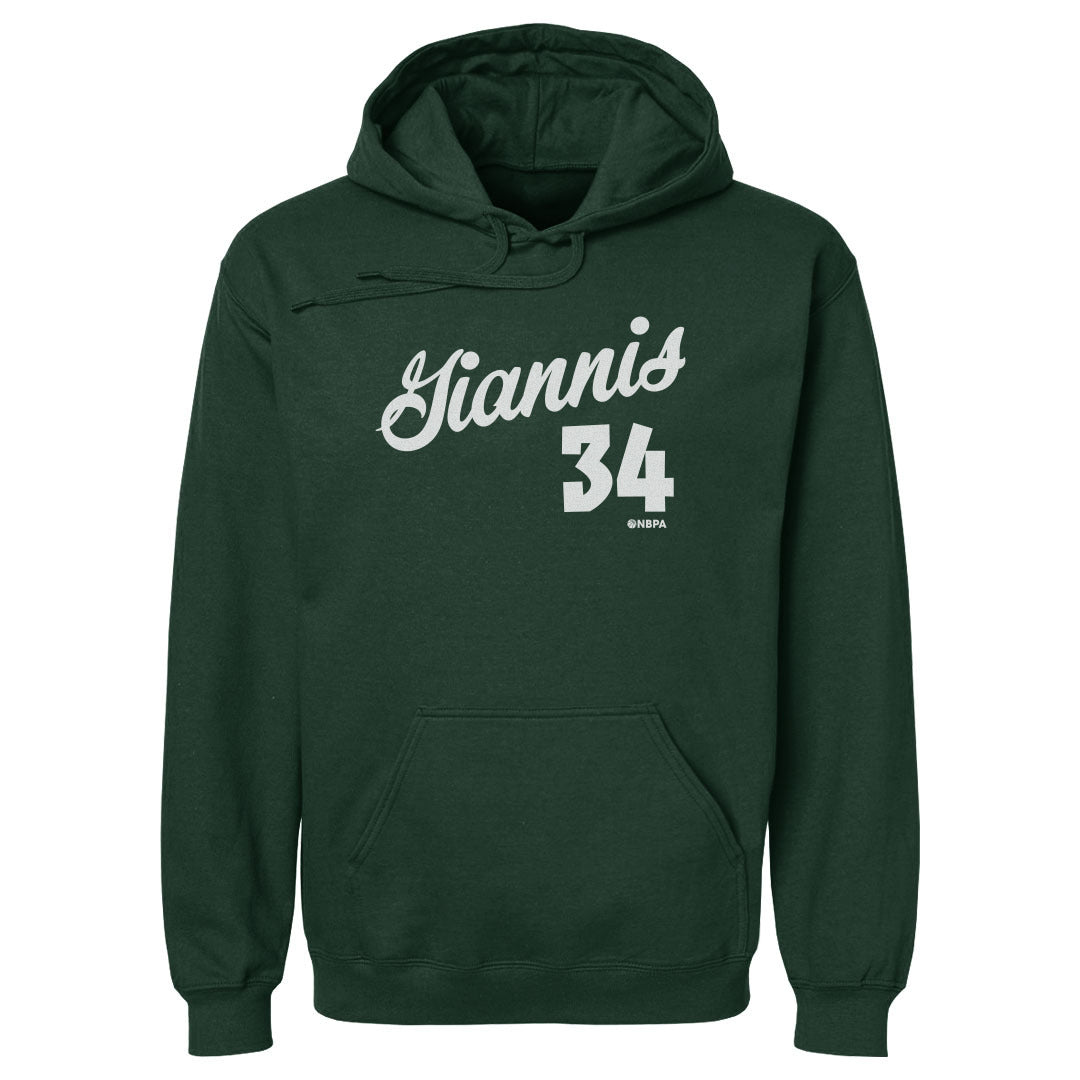 Giannis Antetokounmpo Milwaukee Script WHT Fashion