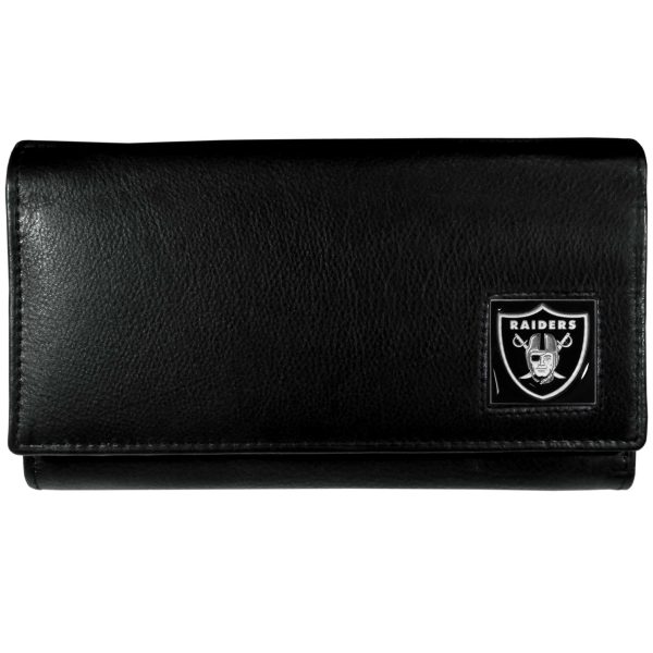 Raiders Leather Trifold Wallet on Sale - Image 5