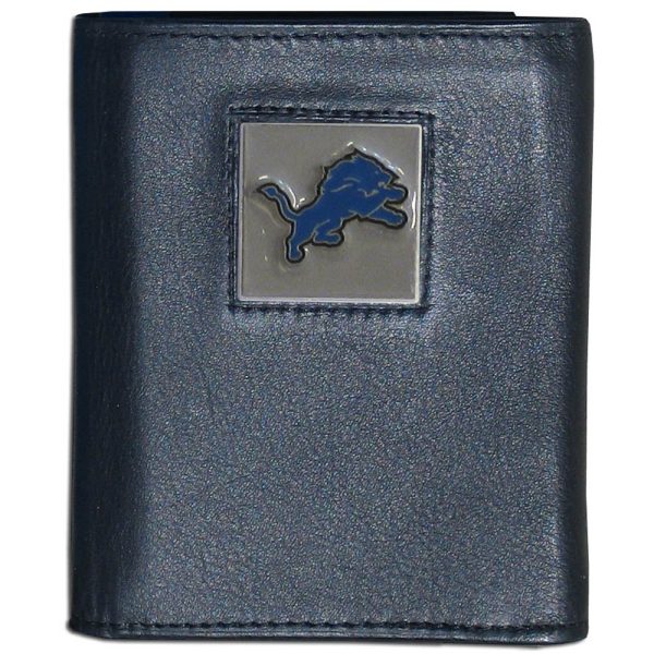 Detroit Lions Leather Trifold Wallet on Sale