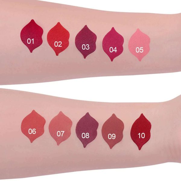 10 Colors Waterproof Big Mouth Nude Matte Lipsticks Long Lasting Lip Stick Not Fading Sexy Red Velvet Lipstick Makeup Cosmetic Hot on Sale - Image 3